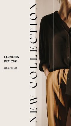 Neutral Minimal New Collection Fashion Launch Your Story - Templates by Canva | Instagram Templates Story by Lucostora Media New Collections Poster, Poster Konser, Minimalist Instagram, 잡지 레이아웃, Fashion Banner