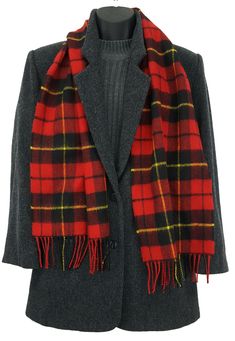 60in x 11in 100% soft lambswool Rectangular Fringing at both ends Specialist dry clean Made in Scotland Wallace Red Modern Scottish Clan Tartan Woven in Scotland by the mill behind many Couture Houses' tartan goods, this scarf belongs in a wardrobe consisting of luxury brands. Plaid scarves like this one have become a fashionable winter staple across the world. While tartan has a centuries long relationship with Scottish clans, we believe that anyone can rock any tartan. However, it feels all th Celtic Weave, Woven Ring, Celtic Knot Ring, Kilt Pin, Long Relationship, Pewter Pendant, Scottish Clans, The Mill, Jamie Fraser