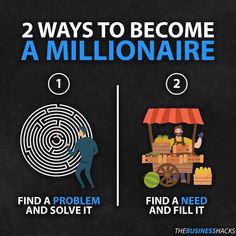 two ways to become a millionaire info graphic by the business hacks on flickr