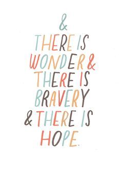 there is wonder and there is brewery and there is hope written in multicolored letters