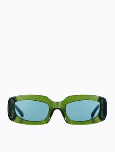 Squoval (square/oval - duh!) chunky 90s style sunglasses in transparent forest green acetate with matching green Category 1 lens. 100% UV protected. Unisex.Frame width: 141mmFrame height: 43mm Green Rectangular Sunglasses With Tinted Lenses, Green Square Frame Sunglasses With Mirrored Lenses, Green Rectangular Sunglasses With Mirrored Lenses, Green Rectangular Tinted Sunglasses, Green Square Frame Sunglasses With Uva Protection, Modern Green Sunglasses With Tinted Lenses, Green Square Frame Sunglasses With Gradient Lenses, Green Rectangular Sunglasses With Uv Protection, Retro Green Sunglasses With Gradient Lenses