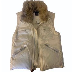 Ralph Lauren Beige Vest, Coyote Fur And Nylon. Never Worn Tags Still On. Ralph Lauren Puffer, Beige Vest, Coyote Fur, Puffer Vest, Puffer, Jackets & Coats, Ralph Lauren, Jackets For Women, Cream