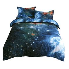 an image of a space themed bed set