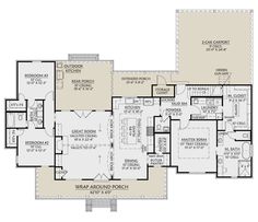 the first floor plan for this home