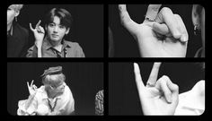 black and white photo of two people making the v sign with their fingers in different positions