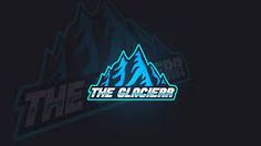 the glacier logo on a dark background