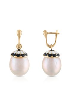 Sadaf Mosaic Pearl Drop Earrings JEWELRY FINE JEWELEARRING ZAHN-Z Yellow Gold Polished Pearl Earrings For Gifts, White Oval Earrings With Polished Finish, Formal White Polished Finish Earrings, Yellow Gold Earrings With High Luster As Gift, Yellow Gold Earrings With High Luster For Gift, Yellow Gold High Luster Earrings As Gift, Yellow Gold Cabochon Round Earrings, Yellow Gold Cabochon Earrings, Yellow Gold Round Cabochon Earrings