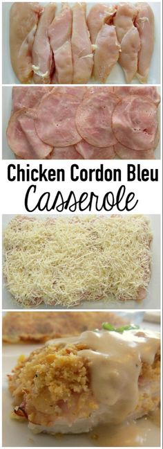 chicken cordon bleu casserole is an easy and delicious side dish