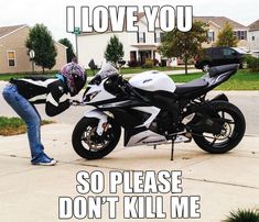 Sport Bike Modified, Motorcycle Memes Funny, Matching Motorcycle Pfp, Moter Cycle, Bike Humor, Motorcycle Memes, Motorcycle Humor, Sports Motorcycle, Motocross Love