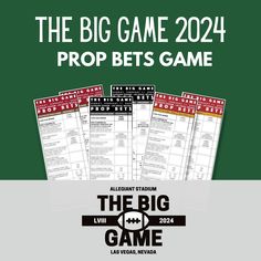 the big game 2021 prop bet's game