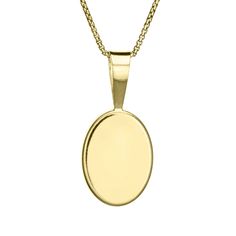 CBM-60 Your connection honored with solidified ashes set in this elegant 14k yellow gold oval necklace. Dimensions:Setting: 18 x 13mmBail: 12mm All dimensions are approximate and may vary slightly with every casting. The fancy bail oval pendant is solid 14k yellow gold, but it is provided on a 14/20 yellow gold-filled chain in the length of your choice. Information about matching solid 14k gold chains is available by request as well. This pendant can accommodate quite a bit of engraving across i Classic Oval 14k Stamped Necklaces, Classic Oval Necklace Stamped 14k, Classic Oval 14k Stamped Necklace, Oval 14k Stamped Yellow Gold Necklace, 14k Stamped Yellow Gold Oval Necklace, Classic Oval 14k Gold Necklace, Classic 14k Gold Oval Necklace, Yellow Gold Necklace With 14k Stamped Oval Pendant, Yellow Gold Oval Pendant Necklace Stamped 14k