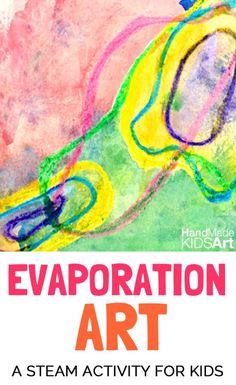 the cover of evaporation art, with an image of a yellow and pink object