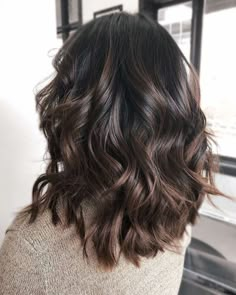 Dark Chocolate Hair, Dark Chocolate Brown Hair, Hair Color Chocolate, Chocolate Hair, Hair Color Ideas For Brunettes