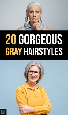 Thinking about keeping natural gray? This collection of 20 gorgeous gray hairstyles will inspire you to embrace your silver strands with confidence. From chic pixie cuts to elegant bobs, find the perfect look to suit your style. Dive in and discover the beauty of gray hair! Beauty Over 50, Ash Grey Hair, Inspiring Hairstyles, Gray Hairstyles, Grey Hair Looks, Older Women's Hairstyles, Hairstyle Tips