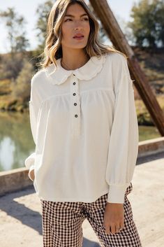 Free People Queen Of Hearts Thermal – ROOLEE Gingham Pants, Queen Of Hearts, Central Park, Shoulder Sleeve, Drop Shoulder, Gingham