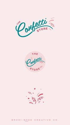 The Confetti Store Pink & Modern Branding Design logotemplate #logosupport #logodesignideas #cleanlogo🌜. Party Planning Logo Design Ideas, Party Logos Design, Party Business Logo, Celebration Logo Design, Events Logo Design, Fun Logos Inspiration, Party Logo Design, Logo Colour Palette, Event Logo Design