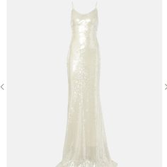 a white dress with sequins on it