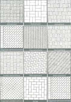 the different types of brick patterns