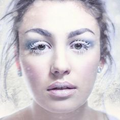 Snow Face Makeup Characters Traits, Snow Makeup, Mystic Garden, Eyeliner Designs, Make Up Designs, Fashion Promotion