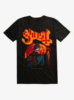 Papa Emeritus Iv, Ghost Papa Emeritus, Glowing Moon, Hot Topic Shirts, Papa Emeritus, Ghost Papa, Ghost Band, Moon T Shirt, Ghost Hunters