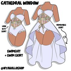 a paper doll is wearing a white swimsuit and matching with an attached bralet