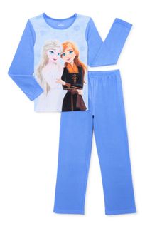 Frozen 2-Piece Flannel Comfort Sleepwear Set Please do not miss the opportunity to own this brand new  Disney Frozen  2-piece sleepwear set / pj's just in time for those cold winter nights. We have other sizes and designs you can also purchase instantly with the "BUY IT NOW" feature. Just click the store icon above and visit the "Girls Sleepwear" category to view our entire selection. Description:  Sizes Available at the Time of Listing: Girls 4-5, 6-6X and 7-8 Materials (Shirt): 100% Polyester Disney Pjs Fluffy, Disney Princess Nightgown, Elsa Pajamas, Blue Disney Sleepwear, Disney Long Sleeve Sleepwear With Character Print, Flannel Pajama Sets, Frozen Elsa And Anna, Girls Sleepwear, Cute Girl Outfits