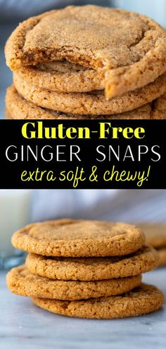 gluten - free ginger snaps are an easy and delicious treat