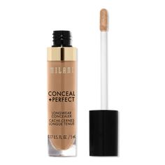 Conceal + Perfect Longwear Concealer - CONCEAL + PRFCT LGWR CNCLR PURE BEIGEFeaturesFull coverage concealerBlends seamlesslyDesigned for 12 hours of crease-free, water-resistant wearAntioxidant-rich formula helps protect skin from environmental damageKey IngredientsFeatures Hyaluronic Acid, a moisture magnet that holds 1,000 times its weight in waterShea Butter and Olive Fruit Oil moisturize and condition skin while protecting its moisture barrierPolyphenols and Cocoa Peptides help protect skinF Ulta Concealer, Milani Concealer, Milani Conceal And Perfect, Full Coverage Concealer, Too Faced Concealer, Olive Fruit, Contouring And Highlighting, Ulta Beauty, Skin Protection