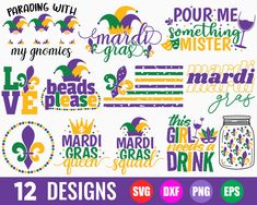 mardi gras svg files