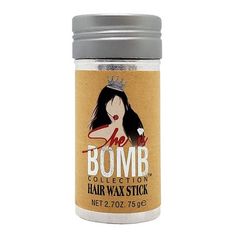 She Is Bomb Hair Wax Stick - 2.7oz : Target Natural Hair Maintenance, Overnight Hair Mask, Hair Wax Stick, Kiss Products, Overnight Hairstyles, Wax Stick, 4c Hair, Hair Wax, Damaged Hair Repair