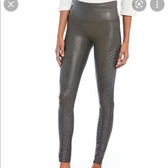 These Spanx Faux Leather Moto Leggings Are A Slightly Different Version Than The Other Ones I’m Selling. I Have Never Worn These. Size M. Perfect Condition. Leather Moto Leggings, Patent Leather Leggings, Black Velvet Leggings, Black Faux Leather Leggings, Moto Leggings, Velvet Leggings, Silk Suit, Womens Fashion Edgy, Leather Moto