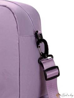 BirdinBag - Stylish Crossbody Travel Bag: Lightweight Nylon with Letter Graphic print, ideal for Casual outings Crossbody Travel Bag, Crossbody Bags For Travel, Purple Pattern, Handle Bag, Travel Essentials, Dusty Pink, Purple And Black, Travel Bag, Color Purple