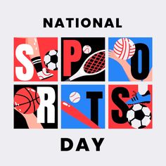 the national sports day poster is shown