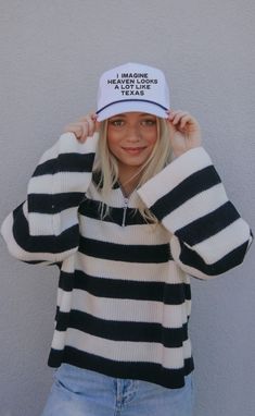 We imagine heaven looks a lot like weekends in Dallas, Houston or Austin. It's basically Texas. This white rope trucker features a contrasting black, block font. 

ALL HATS ARE FINAL SALE! Texas Trucker Hat, Imagine Heaven, Weekend In Dallas, Block Font, White Rope, Love Hat, Capri Blue, Lone Star, Bold Black