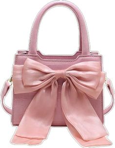 Spring Rectangular Bags With Bow, Spring Evening Bag With Bow, Rectangular Shoulder Bag With Bow For Shopping, Spring Everyday Bag With Bow Detail, Chic Rectangular Shoulder Bag With Bow, Cute Rectangular Evening Bag, Cute Rectangular Evening Bags, Pink Shoulder Bag With Bow, Trendy Tote Bag With Bow