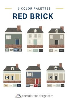 the color palettes for red brick houses