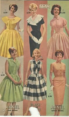 Late 1950's 50s Party Outfit, Late 1950s Fashion, 1950s Housewife Fashion, 1950s Fashion Women, 1950’s Fashion, Fashion 50s, Old School Fashion, Vintage Fashion 1950s