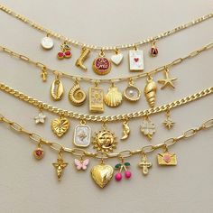 Cheap Gold Charm Necklaces With Names, Gold Charms For Jewelry, Cheap Simple Charm Necklaces For Gifts, Luxury Gold Chain Charm Necklaces As Gift, Cheap Gold Charm Necklace For Gifts, Cheap Beaded Charm Necklaces For Women, Luxury Dainty Charm Necklaces For Gifts, Affordable Simple Charm Necklaces As Gifts, Cheap Necklaces With Charms For Birthday Gift