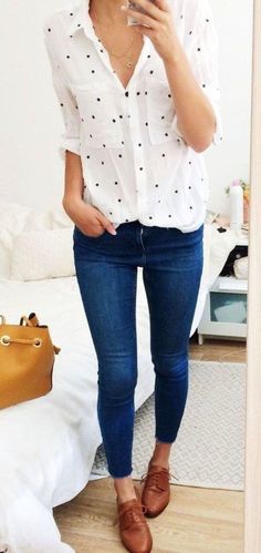 Best Spring And Summer Outfit Ideas With Flat Shoes 15 Summer Business Outfits, Outfit Essentials, Work Outfit Office, Looks Jeans, Office Casual Outfit, Summer Work Outfits, Neue Outfits, Mode Casual, Business Outfit