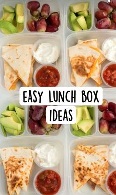 an easy lunch box filled with fruit, vegetables and pita bread for the kids to eat