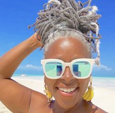 Grey Hair Locs, Grey Hair Inspiration, Natural Gray Hair, Dreadlock Hairstyles, Going Gray, Locs Hairstyles, Dark Brown Hair