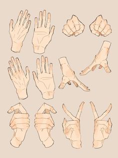 an image of hand gestures drawn in pencil