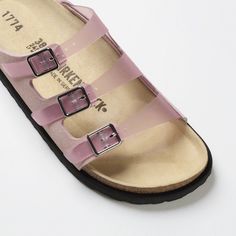 1774 Florida Milky Synthetics Chintz Rose | BIRKENSTOCK Modern Double Strap Slides, Birkenstock, All Fashion, Florida, Fashion Trends