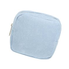 Features: Smooth zipper that will protect your items well when closed. The open design makes it easy to quickly pick out the makeup you need. This makeup bag for purse, can be applied for many different occasions, like vacations, business travel, gym, bathing, weddings, camping and outdoor activities. It can be used not only as a makeup brush pouch, but also as a practical handbag, pencil pouch, travel bag, and coin purse. These makeup bags have a stylish appearance, which is soft and lightweigh Blue Pouch Cosmetic Bag For Daily Use, Cheap Blue Cosmetic Bag For Daily Use, Blue Cosmetic Bag With Removable Pouch, Cheap Portable Blue Cosmetic Bag, Makeup Bag For Purse, Cheap Blue Cosmetic Bag For On-the-go, Brush Pouch, Makeup You Need, Blue Corduroy