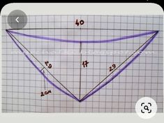 an image of a triangle that has four sides and one side with numbers on it