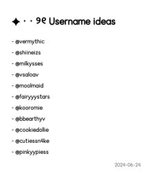 username ideas Cute Usernames For Insta, Cute Usernames With Your Name, Priv Account Usernames Instagram, Matching Usernames For 3 People, Beachy Username Ideas, Keywords For Usernames, Sassy Names For Instagram Username, Fantasy Username Ideas, Usernames For Editors