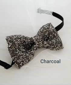 "-Wedding Rose Gold Crystal bow tie,Silver,Gold ,Black,Blue,Charcoal glitter bow tie, Adjustable PreTied bow tie,Groom, Groomsmen Accessories - These bow ties are the fancy bow tie that will give you that formal look you are looking for. Pre-Tied Bow Tie with adjustable strap fits neck sizes up to 20 inches. Adult Size- One size fits most adults. -Bow Tie Size- Bow measures :approx 4.5 x 2.5 inches Neck Strap is a 5/8 \"W x 15-20\" L black band." Adjustable Black Bow For Wedding, Adjustable Detachable Bow Tie For Party, Silver Party Bow Tie, Silver Satin Bow For Party, Silver Satin Party Bow, Bow Tie Groom, Bridal Foot Jewelry, Wedding Rose Gold, Gold Glitter Bow