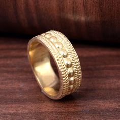 "Simple Brass Ring For Women and Men, Indian Traditional brass ring, Ethnic Brass Ring, Wide Gold Band Ring ❥ Customers satisfaction is our biggest priority, please contact us with any questions/queries for future or existing orders, and we will do our best to make sure you are happy with your order. ❥Please make sure to add the correct address during check out. You can return your purchased item within 15 days after successful delivery. We offer a 100% \"Money Back Guarantee\" if you are not satisfied with your purchase. Return charges will be paid by buyers only! ❥ Please share your numbers (in personalization box ) as required for shipping address details, and it'll help us to contact you easily. And don't worry about the privacy, we'll keep it safe with us, So try to cooperate with us. Wide Gold Band, Ringe Gold, Gold Band Ring, Indian Traditional, Brass Ring, Ring For Women, Gold Band, Rings Statement, Gold Bands