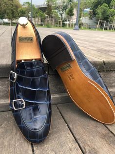 SARDINELLI LIMITED BLUE LOAFERS Dark Blue Shoes, Blue Loafers, Double Monk Strap, Best Shoes For Men, Loafers Online, Stylish Mens Outfits, Black Loafers, Shoes Color, Monk Strap