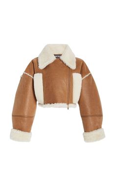 Neue Outfits, Shearling Jacket, Fall Outfits Women, Sleeves Pattern, Crop Jacket, Wool Jacket, Fur Jacket, Biker Jacket